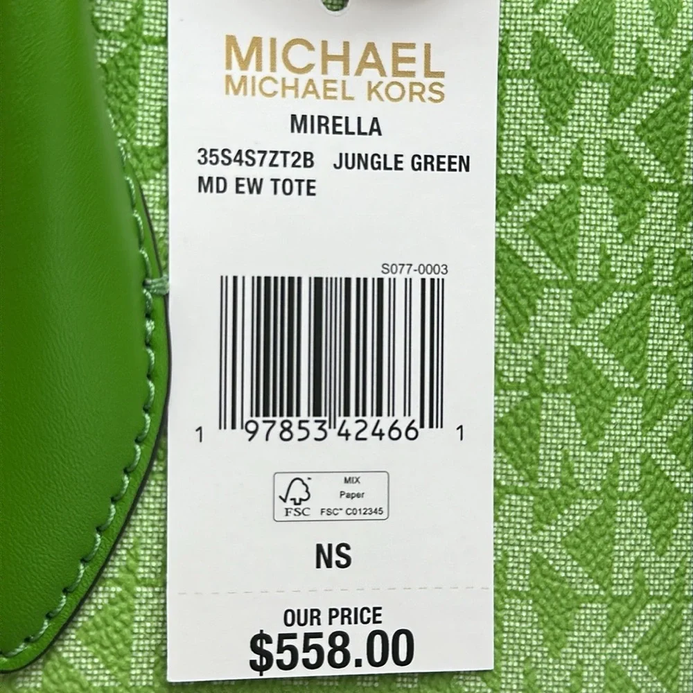 Michael Kors Mirella Medium Ombré Logo Tote Bag
Jungle Green 
NWT - Picture 15 of 15